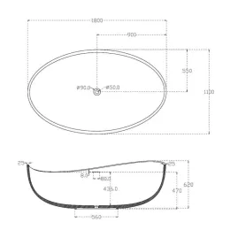 Ванна Triton Кайли гидромассажная 150x100L Люкс