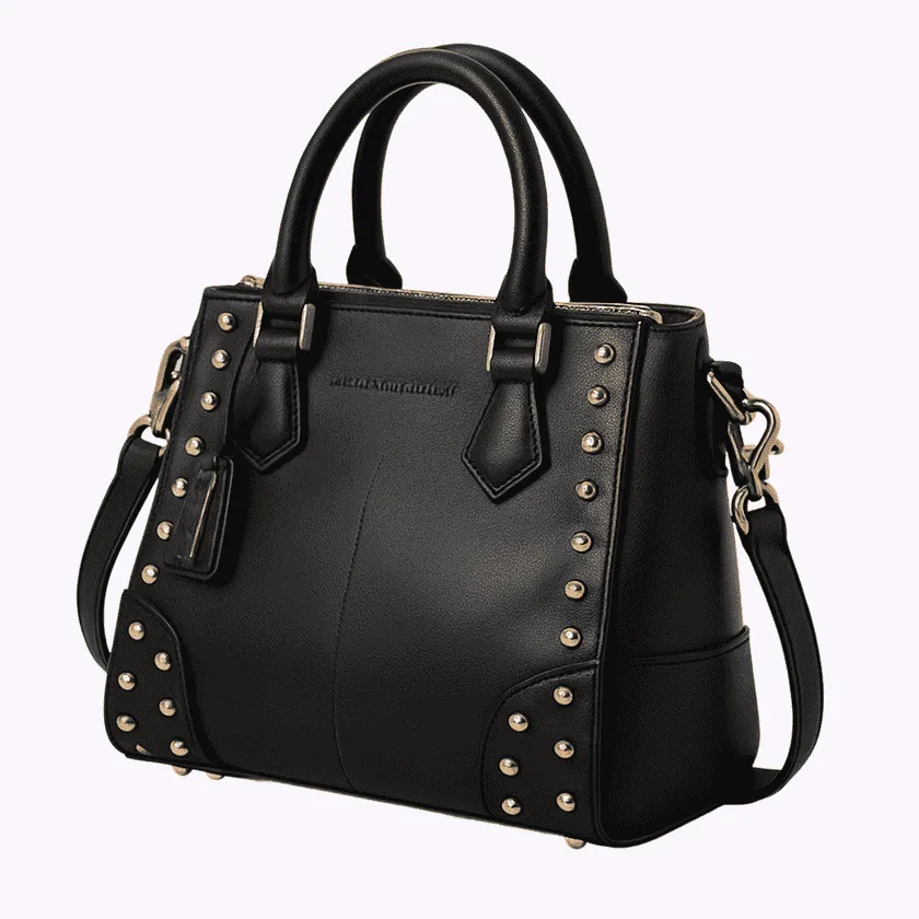 Женская сумка Nuvella из натуральной кожи чёрного цвета