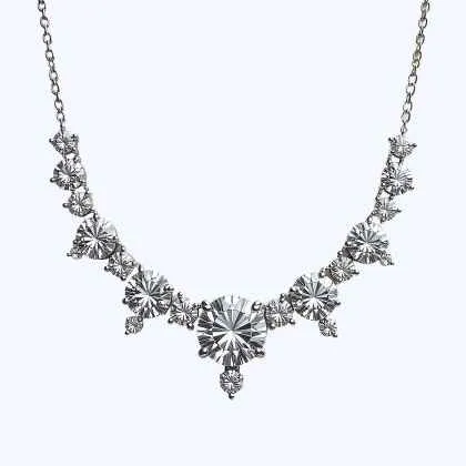 Колье Orféa звезды из серебра с фианитами